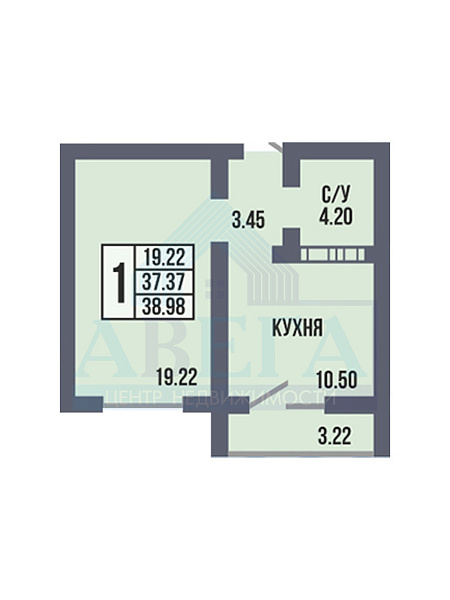 1-к квартира, 39 кв. м, Оренбург, улица Берёзка, 21