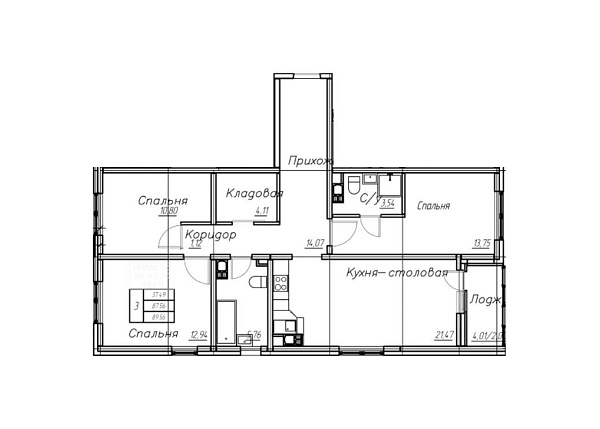3-к квартира, 90 кв. м, Оренбург, улица Гаранькина, дом 21