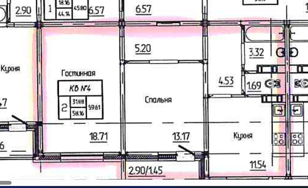 2-к квартира, 59.75 кв. м, Оренбург, улица Маргелова, 5