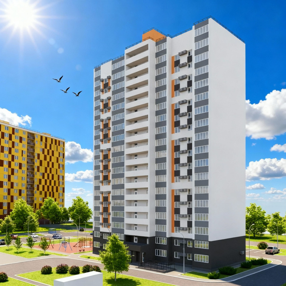 1-комнатная квартира в ЖК "Янтарный", 37.4 кв.м., улица Лабужского, Оренбург