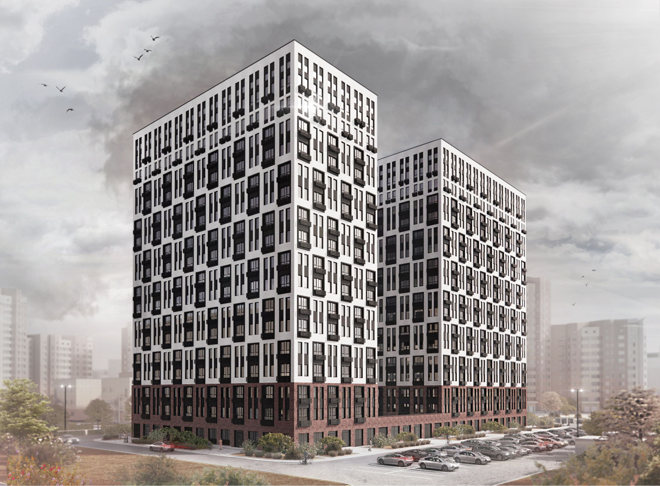 1-комнатная квартира в ЖК "Птица", 74.3 кв.м.